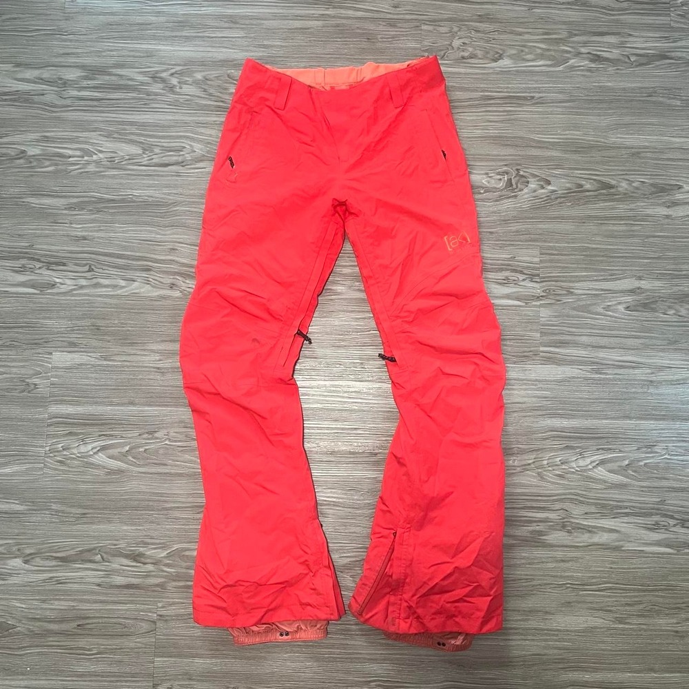 Burton ak GORE-TEX Snowboard Pants Mens Small Neon Orange 10325 BD 813997